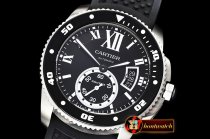 Cartier Calibre De Cartier SS/RU Black JJF 1:1 Asia 23J Mod