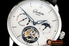 Glashutte Senator Tourbillon PR SS/LE White Stk Asia Tourbillon