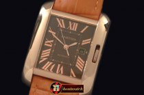CAR0321 - Tank Anglaise Mid RG/LE Brown Swiss Eta 2671