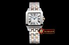 Cartier Santos Demoiselle Mens RG/SS White Swiss Quartz