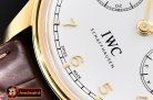 IWC Portugieser Annual Cal. IW503502 YG/LE White A52850