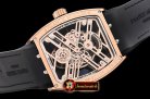 Franck Muller Vanguard Tourbillon Skeleton RG/LE/RU Bwn Asia 23J