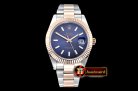 Rolex Datejust DJ2 41mm Oyt Flt RG/SS Blue/Stk BP Asia 2813