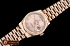 Rolex Daydate 36mm Flt RG/RG Rose Gold Roman BP Swiss 2836
