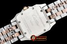 Cartier Santos Demoiselle Ladies RG/SS White Swiss Quartz