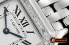 Cartier Panthere Secrete De Ladies Dia SS/SS Wht BVF Swiss Qtz