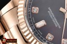 Rolex Daydate 36mm Flt RG/RG Black MOP Diam BP Swiss 2836