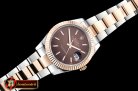 Rolex Datejust DJ2 41mm Oyt Flt RG/SS Brown/Stk BP Asia 2813