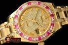 ROLMP021B - Diam/Ruby Bez YG Diamond/Roman Asian 2813