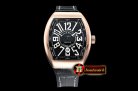 Franck Muller Vanguard Mens V45 RG/LE/RU Black Lume ABF Asia 2824
