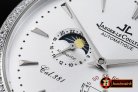 JL080C - Master Control SS/LE White Diam Bezel - Jap Miyota