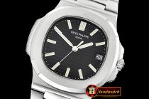 Patek Philippe Nautilus Ref.5711 SS/SS Black/Stk MKF V5 MY9015 Mod