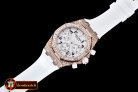 AP0369B - Royal Oak Ladies Chrono RG/RU Wht Num Diam Bez VK64
