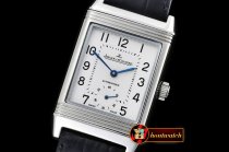 JAEGER LE COULTRE JL Reverso Automatic SS/LE White/Num Asia 2824