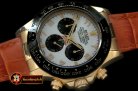 Replica Rolex Daytona 116528 YG/LE Wht Num A-7750 Sec@6