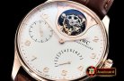 IWC Portuguese Tourbillon IW5046 RG/LE White ZF Tourb