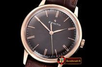 Zenith Elite 6150 150th Anniv RG/LE Bwn/Stk A2824 Mod