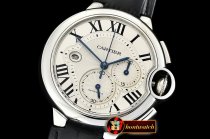 Cartier Balon Bleu Chronograph 47mm SS/LE White ZF Asia 7750
