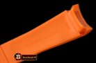 ROLACC021D - Orange Rubber Strap 20/18 with Insignia Clasp