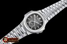 Patek Philippe Nautilus GMT MoonPhase SS/SS Grey Asia 23J Calend