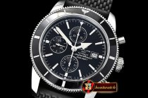 Breitling SuperOcean Heritage II Chrono SS/RU Black OMF A7750