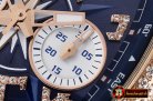 Franck Muller Vanguard Chronograph 44mm Diams RG/LE/RU Blue Asia 7750