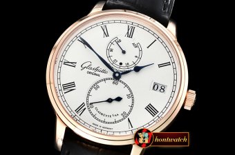 Glashutte Senator Chronometer Power Reserve RG/LE White Asia HW