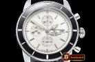 Breitling SuperOcean Heritage II Chrono SS/RU White/B OMF A7750
