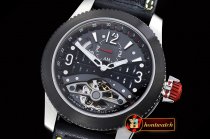 JAEGER LE COULTRE AMVOX3 Tourbillon GMT SS/LE Black/Yellow Asia