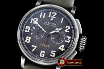 Zenith Heritage Pilot Ton-up Aged SS/LE Grey VK Quartz