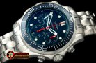 Replica Omega Seamaster Pro 300M Chrono SS/SS Blue A-7750