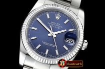 Rolex Datejust Man DJ 116234 Flt 904L Oyst SS/SS Blue/Stk DJF V2 A2824