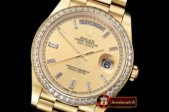 Rolex DayDate 40mm Diam YG/YG Gold Baug. Diam BP A2836