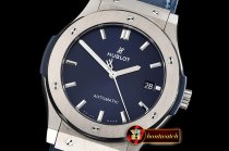 Hublot Classic Fusion Bang 45mm TI/LE/RU Blue WWF A2892 Mod