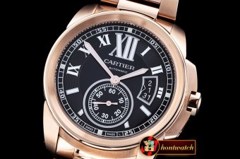 Best Quailty Cartier Cartier De Calibre RG/RG Black JF Miyota 82