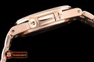 Patek Philippe Nautilus 7010 Ladies RG/RG Diams Black - Swiss Qt