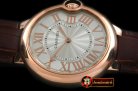 CAR0332C - Ballon De Cartier Mid RG/LE White Roman Miyota