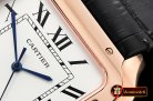 Cartier Santos De Cartier 2018 Mens RG/LE Wht Swiss Qtz