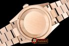 Rolex Daydate 36mm Flt RG/RG Green Thick Stk BP Swiss 2836