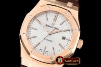 Audemars Piguet Royal Oak 15400 RG/LE White JF V5 MY9015 Mod 3120
