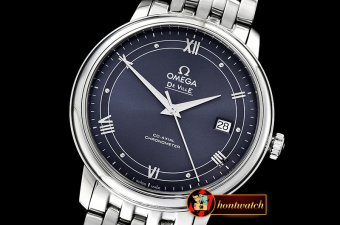 Omega De Ville Prestige Mens SS/SS Blue TWF Asia 2824