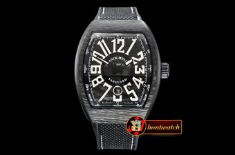 Franck Muller Vanguard Mens FC/NY/RU Black/Num White Asia 23J