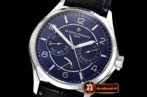 Vach. Constantine Traditionnelle Day-Date & Power Reserve SS/LE Blue A2475