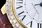 Cartier Balon Bleu Mens Diams Bez YG/LE White Miyota