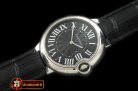CAR0330B - Ballon De Cartier Mid SS/LE Black Roman Miyota