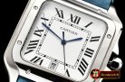 Cartier Santos De Cartier 2018 Mens SS/LE (Blue) Wht Swiss Qtz
