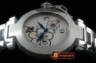 CAR0314D - Pasha Ladies SS/SS White Swiss Ronde Quartz