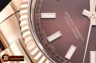 Rolex Daydate 36mm Flt RG/RG Brown Thick Stk BP Swiss 2836