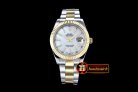 R2DJ0196A - SS/YG Oyster M-White Stk Asian Eta 2836-2