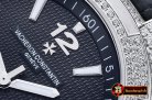 VACH. CONSTANTINE Overseas Ref.47074 Diams SS/LE Black MY8215 Mo